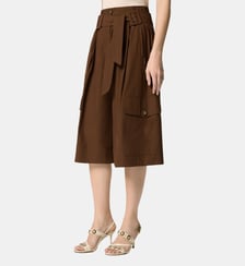 Long bermuda fluide en coton Pinko