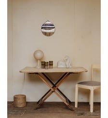 Table à manger pliante en bois Romy N°1388- Produit chiné Debongout