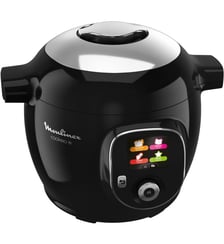 Cookeo CE85B8F0 Cookeo+ STD Noir - 6L (jusqu'à 6 personnes) - 6 mode de cuisson - 180 recettes Moulinex
