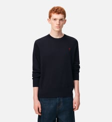 Pull Col Rond Ami De Coeur En Laine AMI Paris
