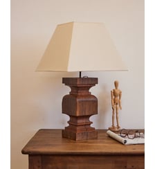 Lampe à poser en bois Suzanne N°500- Produit chiné Debongout