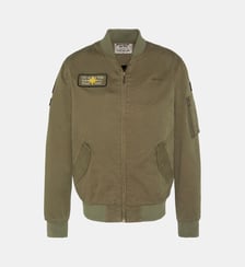 Bomber badgé type MA-1 en coton lavé Schott