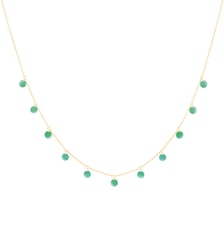 Collier POLKA - Onyx vert - Or jaune 750‰ La Brune & La Blonde
