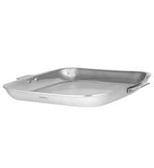 Grill carré 30 cm Casteline amovible à anses en inox Cristel