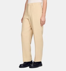 Pantalon en lin et coton oversize Sandro