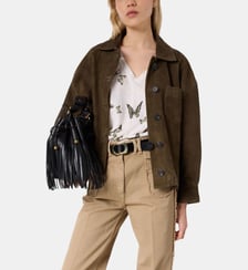 T-shirt papillons en lin et coton - MAKEDA Gerard Darel