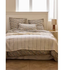 Plaid rayé en chanvre, coton et lin Cyrillus
