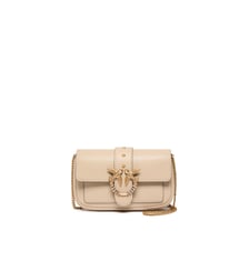 Petit sac porté épaule love bag pocket en cuir avec boucle bijou Pinko
