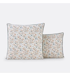 Taie d'oreiller percale de coton, imprimé fleurs La Redoute Interieurs