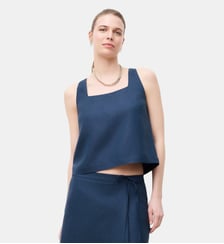 Chemise cina - Motif uni - Coupe droite Caroll