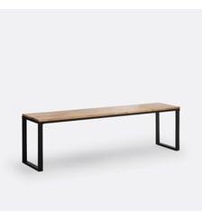 Banc chêne massif abouté vernis L160 cm La Redoute Interieurs
