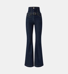 Jean flare taille haute façon bustier Pinko