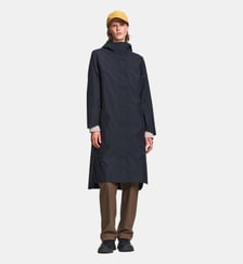 Parka très longue imperméable à fentes et capuche ajustable Aigle