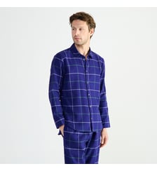 Chemise col classique en flanelle de coton Laurence Tavernier