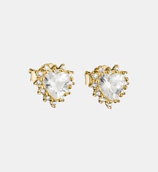 Clous d’oreilles avec zirconia en taille cœur Thomas Sabo