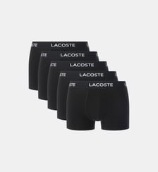 Lot de 5 boxers courts coton stretch Lacoste