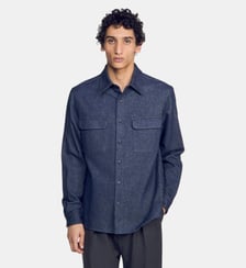 Chemise en flanelle de coton Sandro