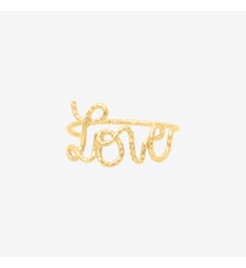 Bague plaqué or love - bling Caroline Najman