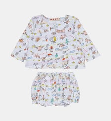 Combinaison bébé à motif allover Marni