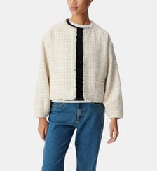 Veste courte oversize façon tweed Ikks