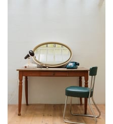 Table à manger en bois peinte Romy N°475- Produit chiné Debongout