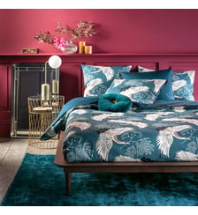 Housse de couette percale Grues Bleu La Redoute Interieurs