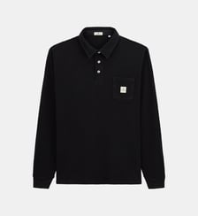 Polo droit en coton armure  Serge Blanco