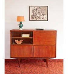 Enfilade haute scandinave en bois Margaret N°781 - Produit chiné Debongout