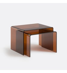 Lot de 2 tables basses gigognes verre trempé La Redoute Interieurs