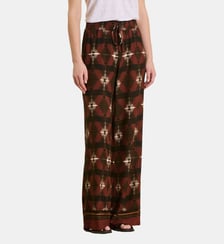 Pantalon large taille haute à imprimé La Fée Maraboutée