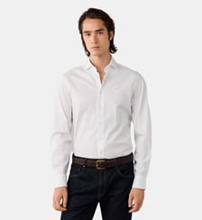 Chemise Coupe Ajustée City Unie End-On-End Hackett London