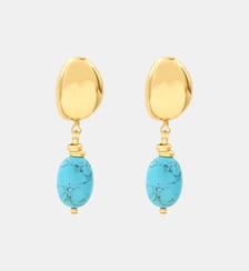 Boucles d'oreilles clips   doré à l'or fin - Loulou Satellite