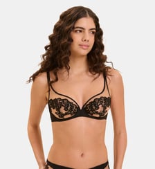 Soutien-gorge avec armature décolleté plongeant - Noir Tatoo Simone Pérèle