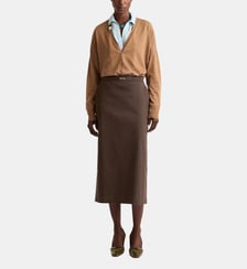 Jupe percy en gabardine stretch Momonì