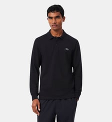 Polo regular fit manches longues en coton mélangé Lacoste