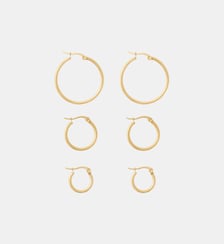 Set x3 créoles en acier inoxydable différentes tailles Balaboosté