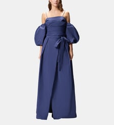 Jupe longue et large avec ceinture Pinko