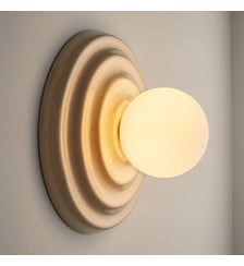 Applique ou plafonnier, en céramique et verre opalin, diamètre 24,5 cm La Redoute Interieurs