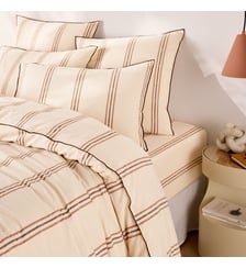 Housse de couette en coton lavé, à rayures La Redoute Interieurs