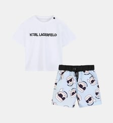 Ensemble t-shirt et short de bain Karl Lagerfeld Kids