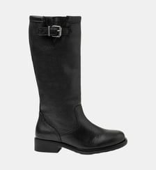 bottes Sacha noires en cuir Agnès b.