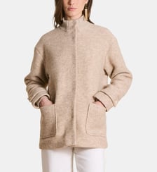 Manteau 3/4 doublé en laine mélangée La Fée Maraboutée
