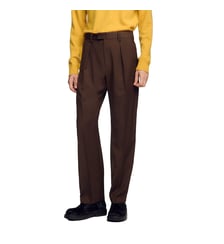 Pantalon large en laine Sandro