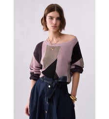 Maille avec intarsi lamé Liu Jo