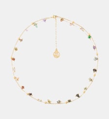 Collier 2 rangs acier inoxydable avec pierres à facettes Balaboosté