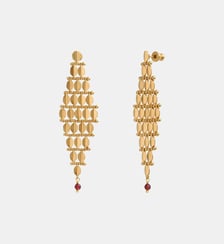 Boucles d'oreilles mailles tiges percées   - Babylone Satellite