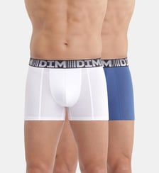 Lot de 2 boxers respirants coton et lycra 3D Flex Air Dim