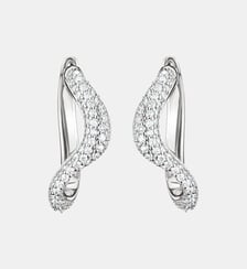 Créoles ondulées ornées de zirconia Thomas Sabo
