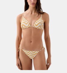Bas de bikini moyenne à nœud ZigZag Robin Collection