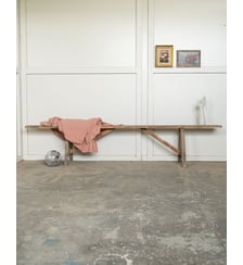 Banc de ferme en bois Antoine N°531- Produit chiné Debongout